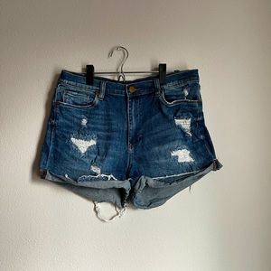 BLANKNYC High Waist Boyfriend Denim Shorts, Size 29